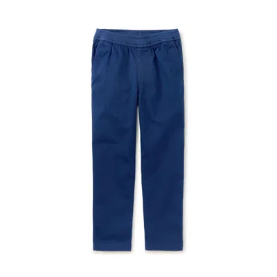 Tea Collection Kids' Timeless Stretch Twill Pants In Blue