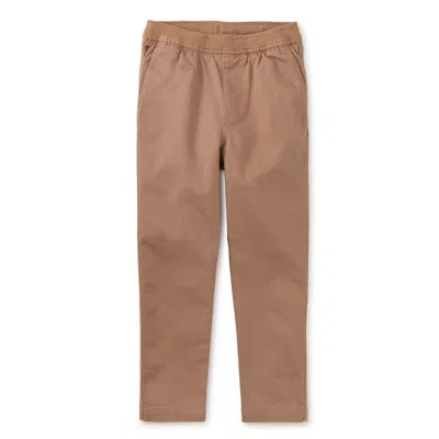 Tea Collection Kids' Timeless Stretch Twill Pants In Brown