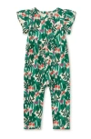 Tea Collection Tulip Sleeve Baby Romper In Jungle Botanical