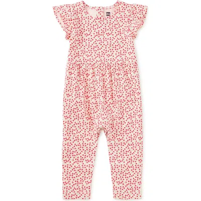 Tea Collection Tulip Sleeve Baby Romper In Multi