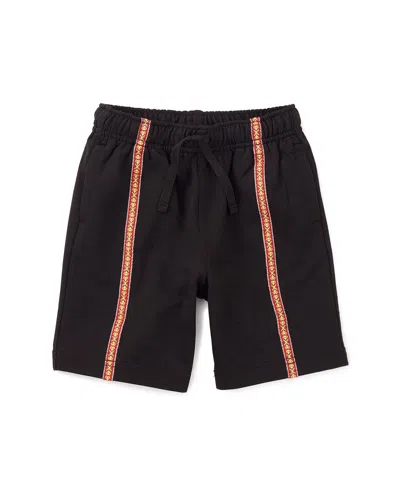 Tea Collection Twill Tape Detail Short In Black