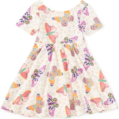 Tea Collection Kids'  Twist Back Ballet Dress In Animal Print