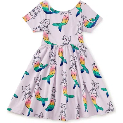 Tea Collection Babies'  Twist Back Ballet Dress In Purple