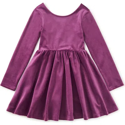 Tea Collection Kids'  Velour Ballet Dress In Purple