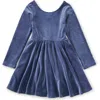 Tea Collection Babies'  Velour Ballet Dress In Blue
