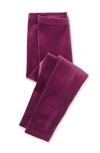 Tea Collection Velour Leggings In Purple
