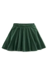 Tea Collection Velour Twirl Skirt In Green