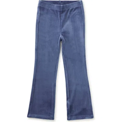 Tea Collection Kids'  Very Velour Flare Pants In Blue