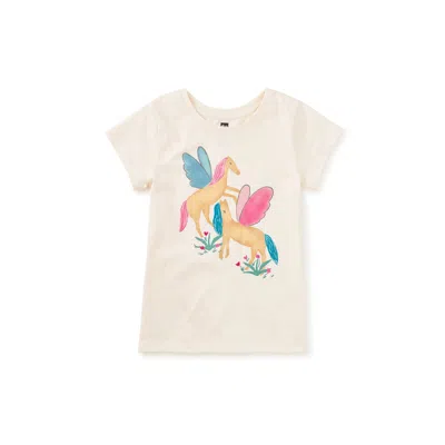 Tea Collection Kids' Winged Horses Graphic Tee In Neutral