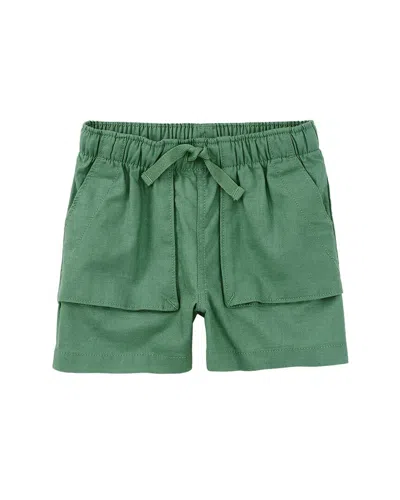 Tea Collection Kids' Woven Camp Short In Green