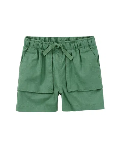 Tea Collection Woven Camp Short In Green