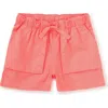 Tea Collection Kids'  Woven Camp Shorts In Sunset Pink