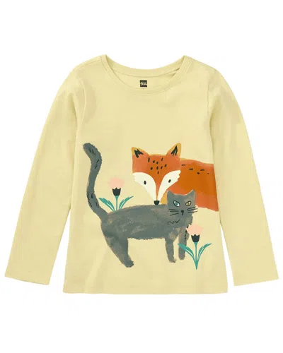 Tea Collection Kids' Woven Top In Yellow