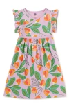 Tea Collection Kids'  Wrap Neck Dress In Cashew Apple