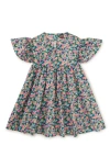 Tea Collection Wrap Neck Flutter Dress In Orchid Ditsy