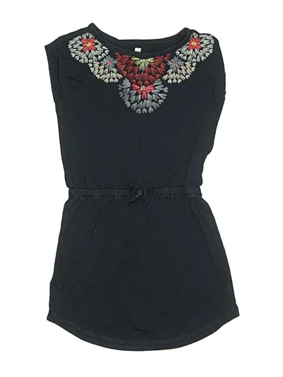 Pre-owned Tea Kids' Dress In Black