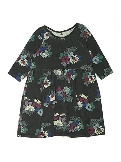 Pre-owned Tea Kids' Dress In Black