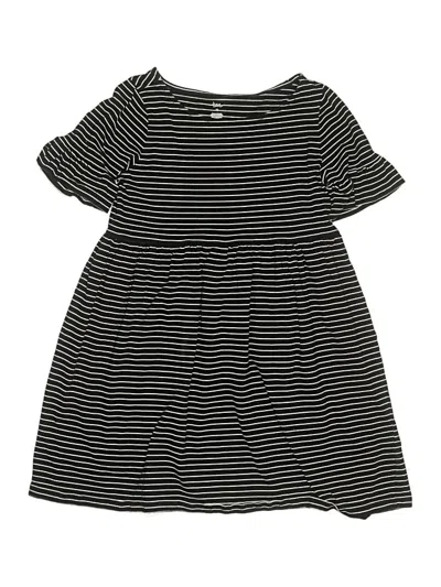 Pre-owned Tea Kids' Dress In Black