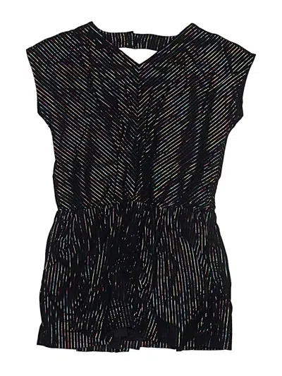 Pre-owned Tea Kids' Dress In Black