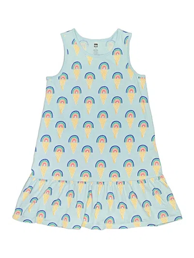Pre-owned Tea Kids' Dress In Blue