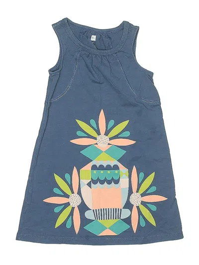 Pre-owned Tea Kids' Dress In Blue