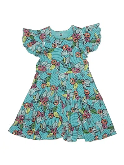 Pre-owned Tea Kids' Dress In Blue