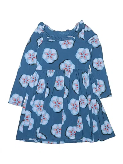 Pre-owned Tea Kids' Dress In Blue