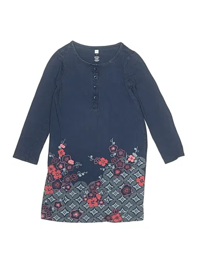 Pre-owned Tea Kids' Dress In Blue