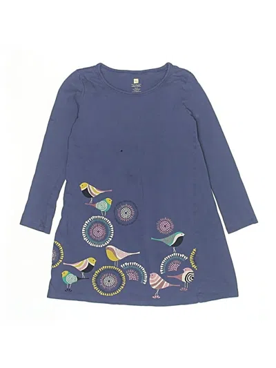Pre-owned Tea Kids' Dress In Blue