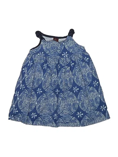 Pre-owned Tea Kids' Dress In Blue