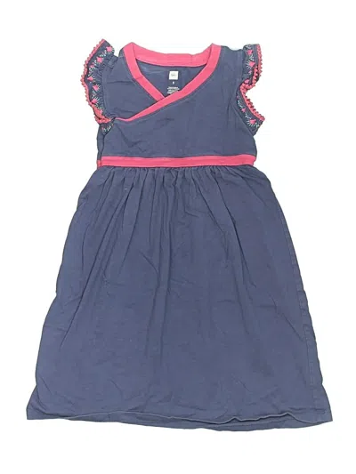 Pre-owned Tea Kids' Dress In Blue