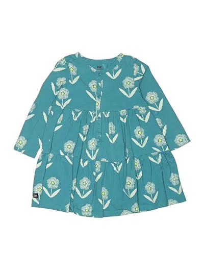 Pre-owned Tea Kids' Dress In Blue
