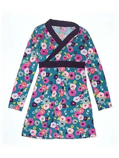 Pre-owned Tea Kids' Dress In Blue