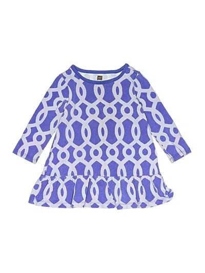 Pre-owned Tea Kids' Dress In Blue