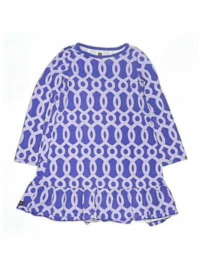 Pre-owned Tea Kids' Dress In Blue