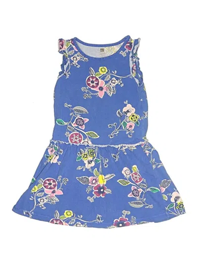 Pre-owned Tea Kids' Dress In Blue