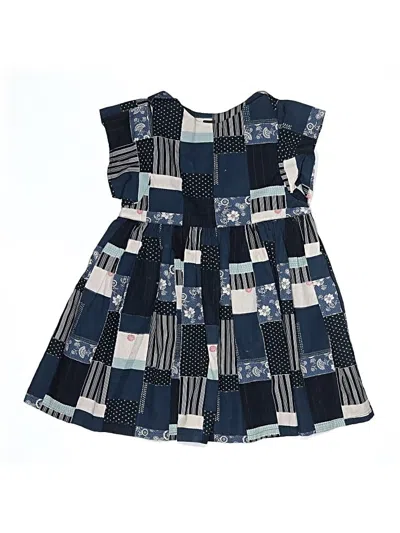 Pre-owned Tea Kids' Dress In Blue