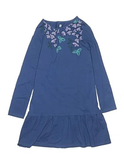 Pre-owned Tea Kids' Dress In Blue