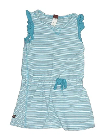 Pre-owned Tea Kids' Dress In Blue