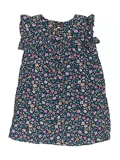 Pre-owned Tea Kids' Dress In Blue