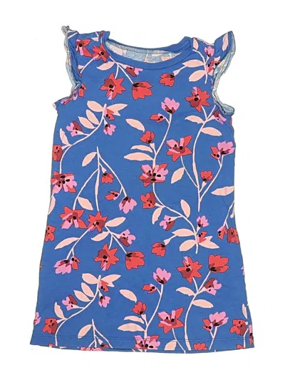 Pre-owned Tea Kids' Dress In Blue