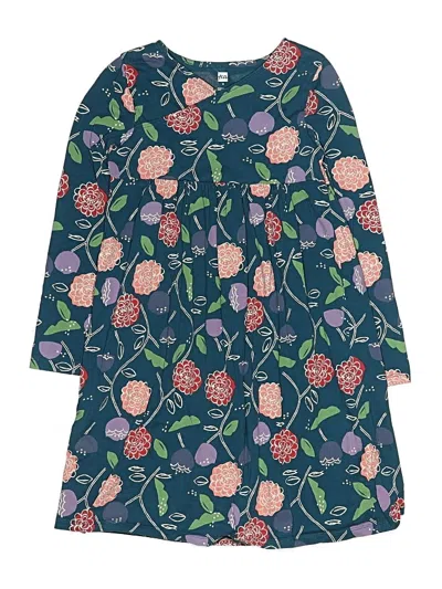 Pre-owned Tea Kids' Dress In Blue