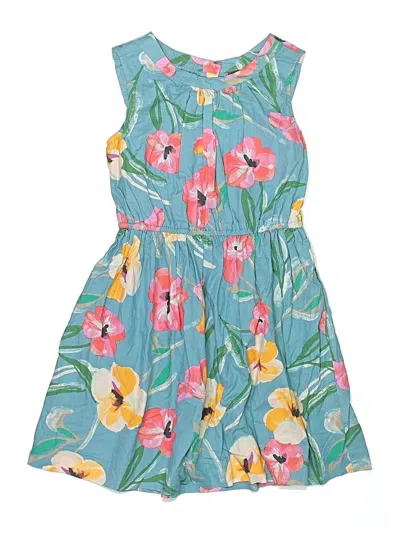 Pre-owned Tea Kids' Dress In Blue