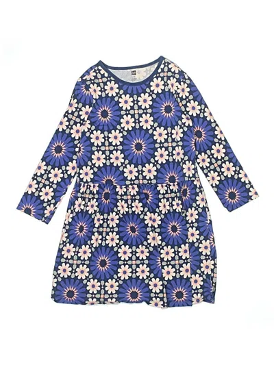 Pre-owned Tea Kids' Dress In Blue