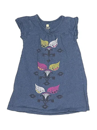 Pre-owned Tea Kids' Dress In Blue
