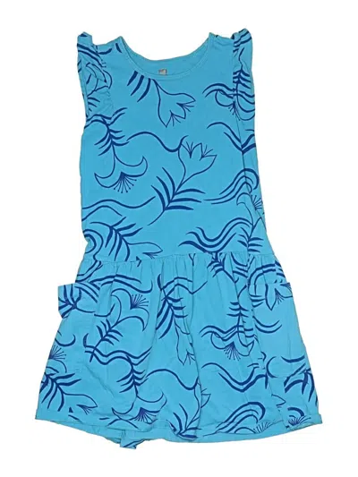 Pre-owned Tea Kids' Dress In Blue
