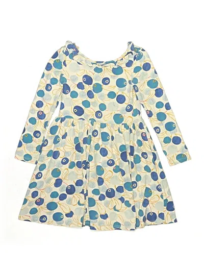 Pre-owned Tea Kids' Dress In Blue