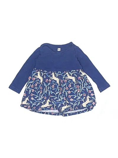 Pre-owned Tea Babies' Dress In Blue