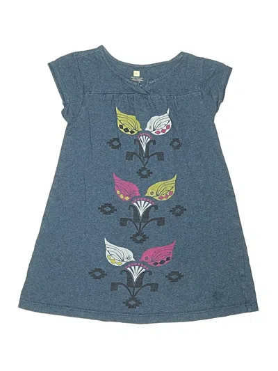 Pre-owned Tea Kids' Dress In Blue