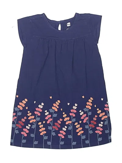 Pre-owned Tea Kids' Dress In Blue